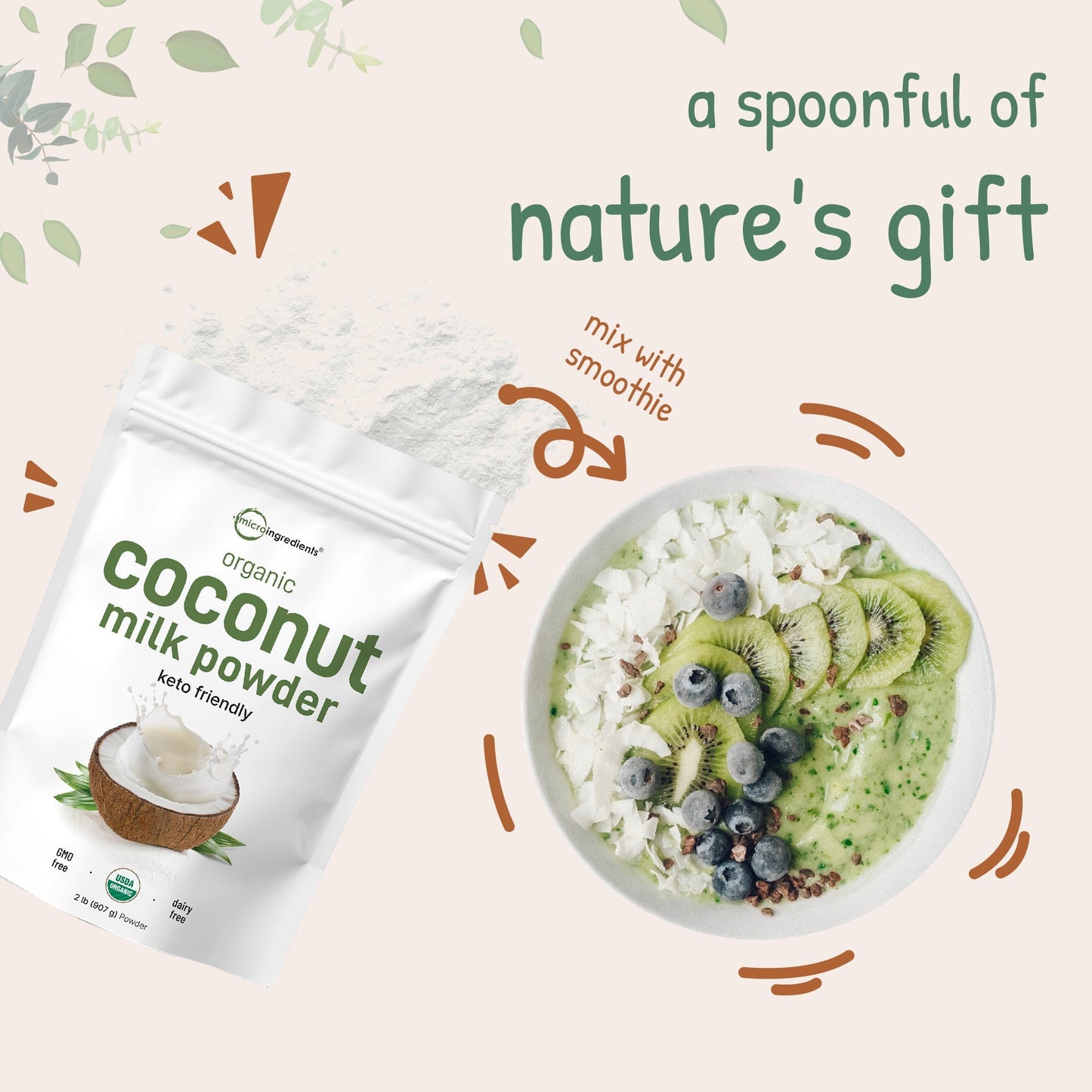 Micro Ingredients Organic Coconut Milk Powder