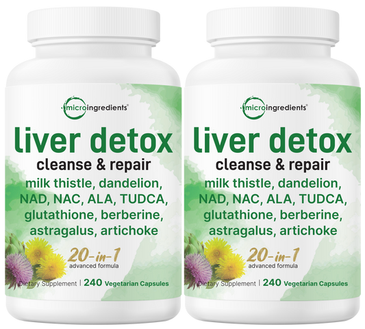 Liver Detox, 480 Veggie Capsules, 20-in-1 Advanced Complex