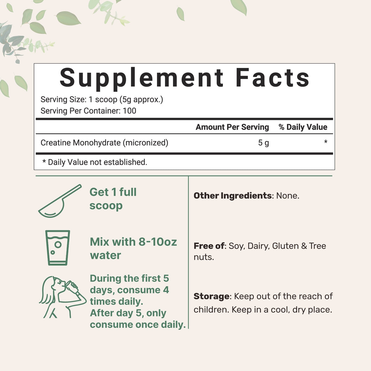 Micro Ingredients Micronized Creatine Monohydrate Powder - Unflavored