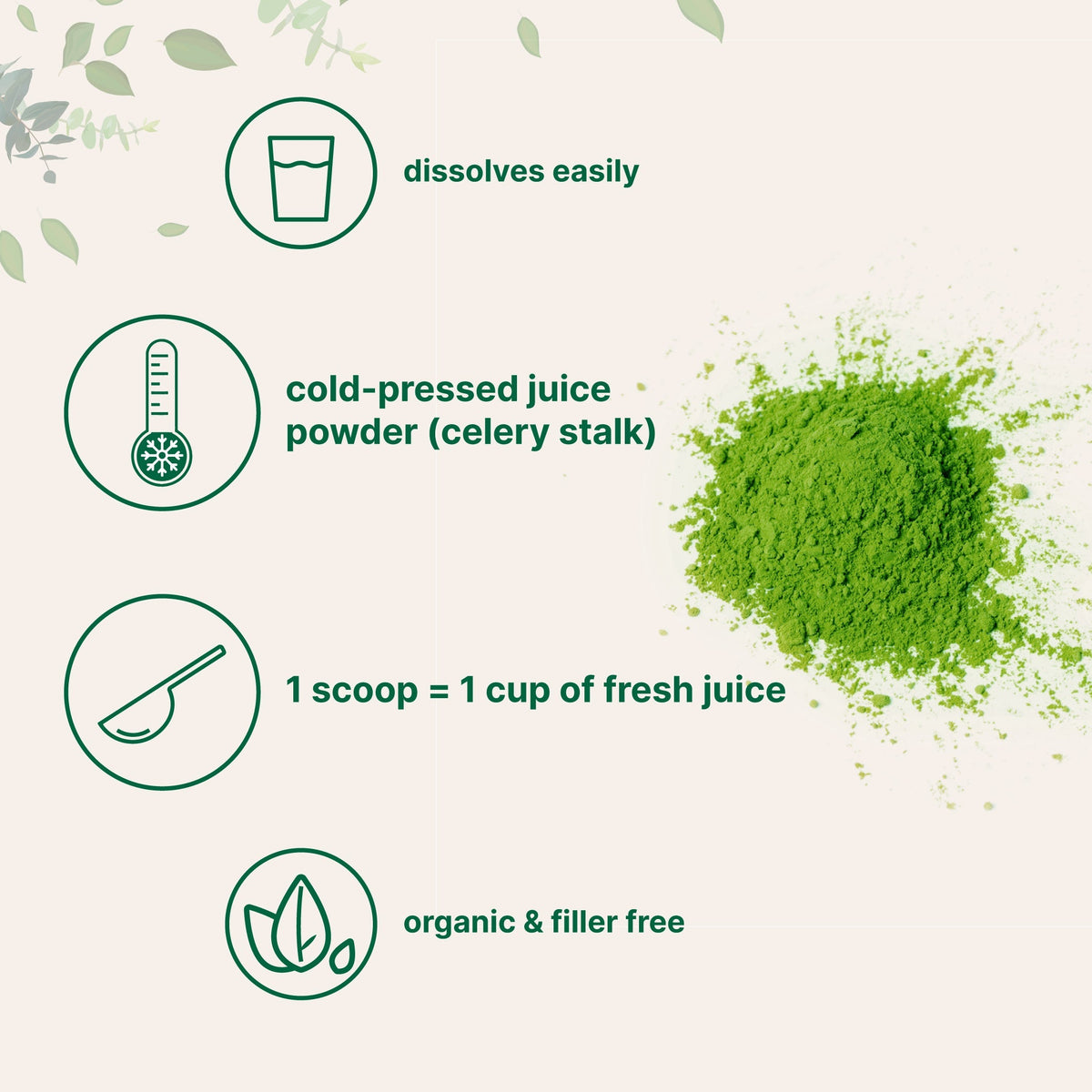 Micro Ingredients Organic Celery juice Powder