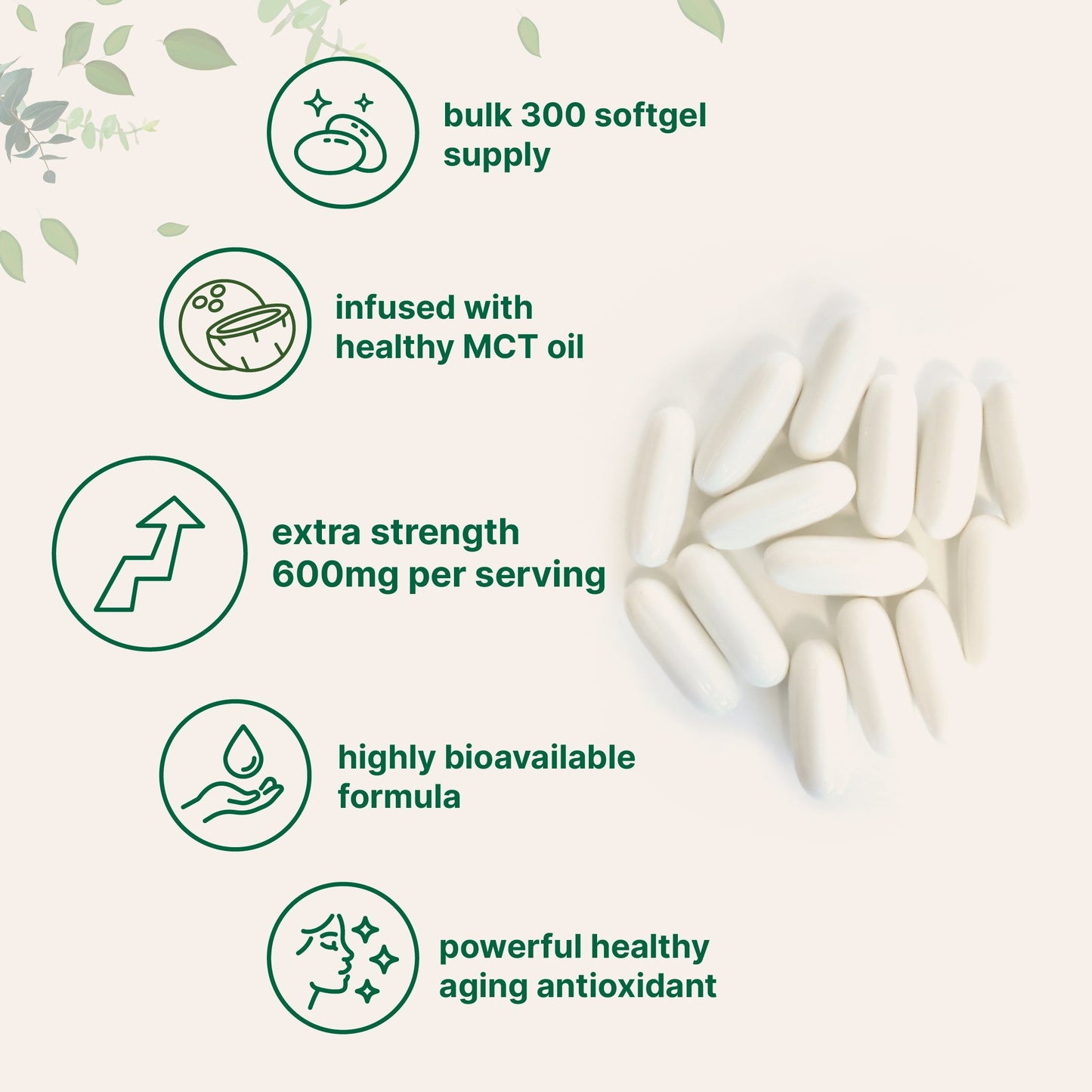 Micro Ingredients Alpha Lipoic Acid 600mg, 300 Softgels