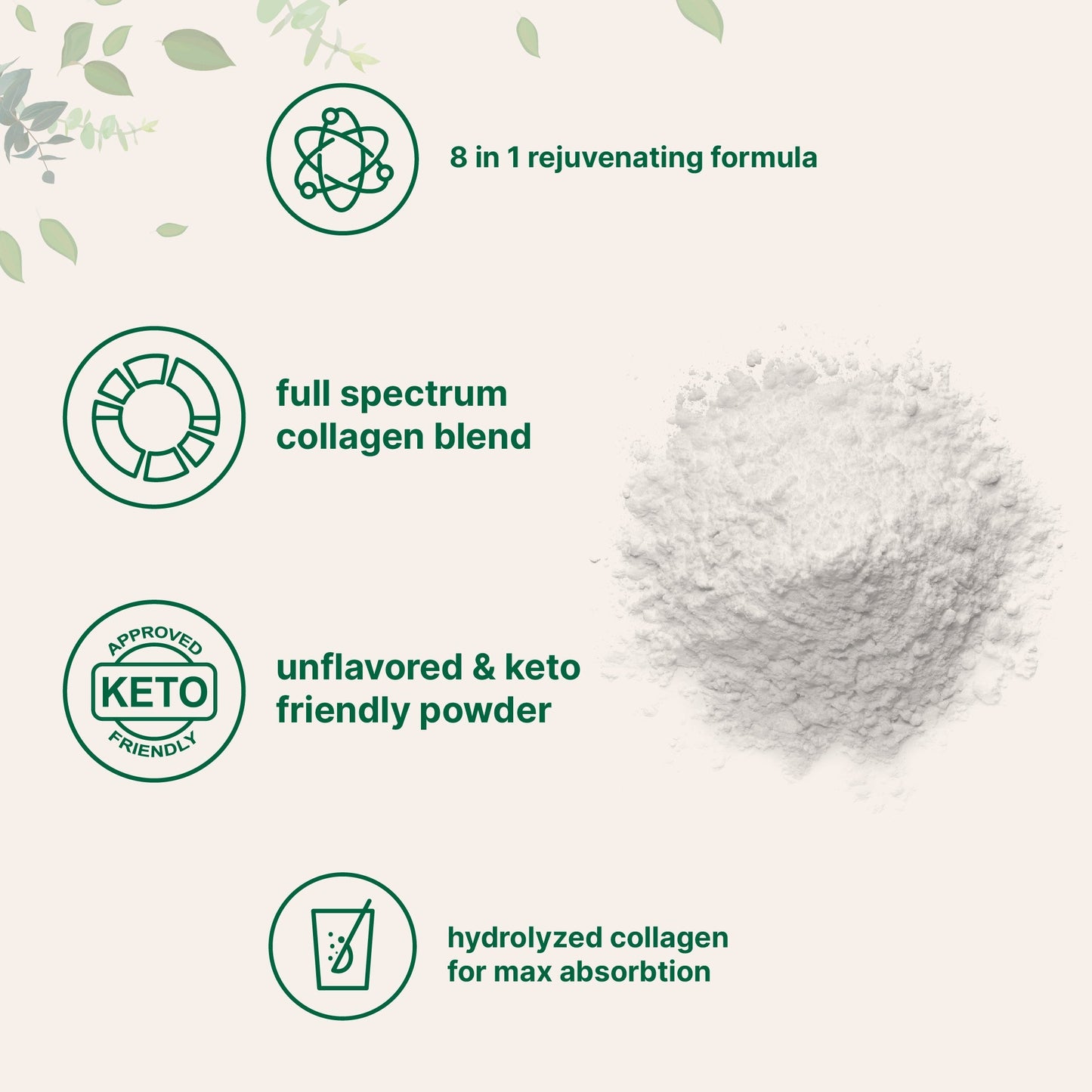 Micro Ingredients Multi Collagen Peptides Powder, 8oz