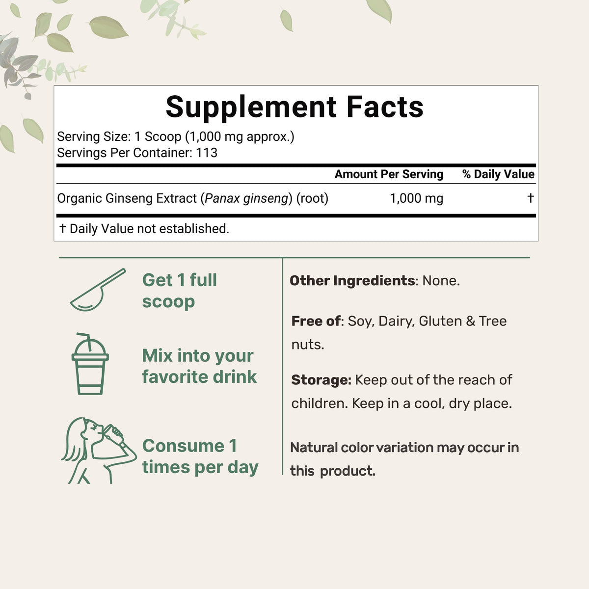 Micro Ingredients Organic Ginseng Root Powder