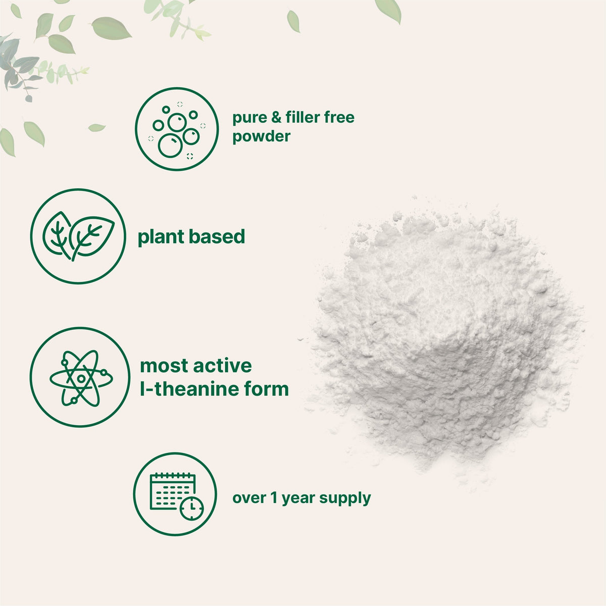 Micro Ingredients L-Theanine Powder, 100g