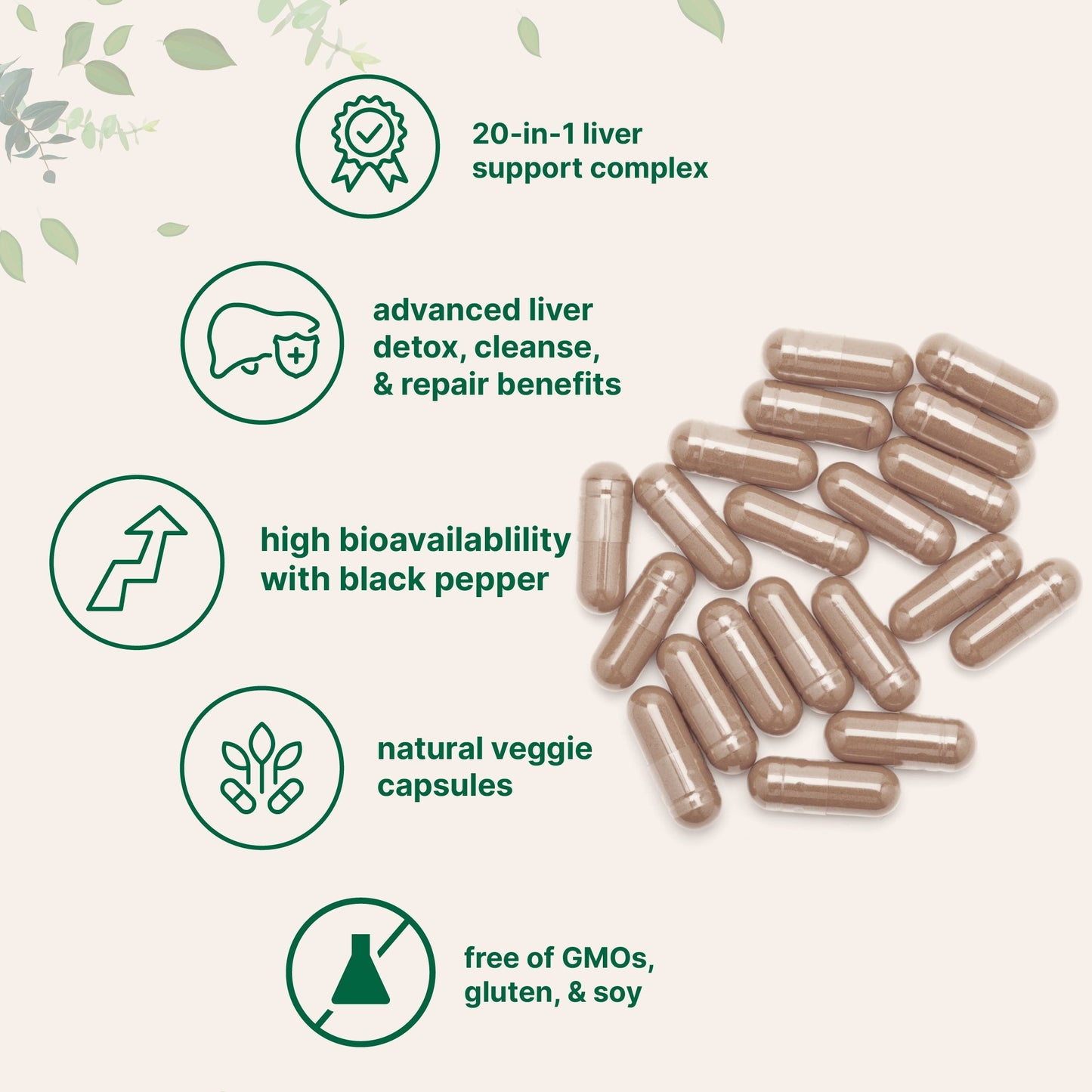 Micro Ingredients Liver Detox, 240 Veggie Capsules, 20-in-1 Advanced Support Complex
