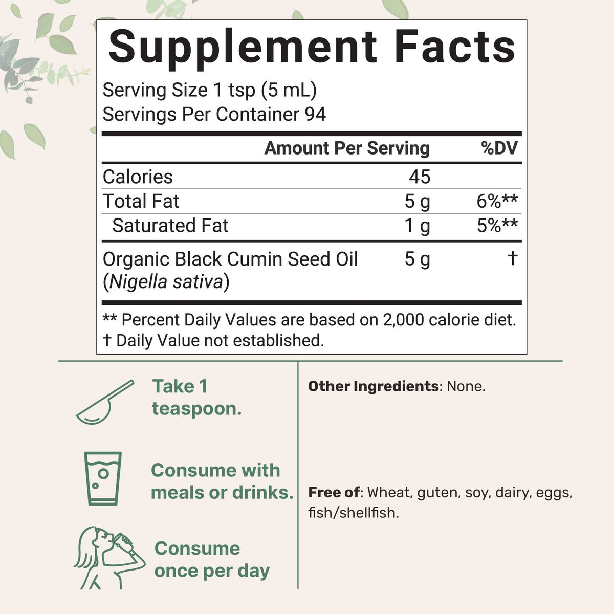 Micro Ingredients Organic Black Seed Oil, 16 fl oz | Cold Pressed Black Cumin Seeds from Nigella Sativa