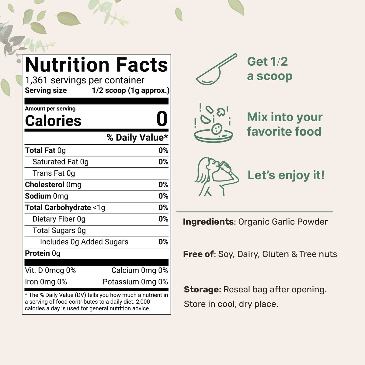 Micro Ingredients Organic Garlic Powder-3lb