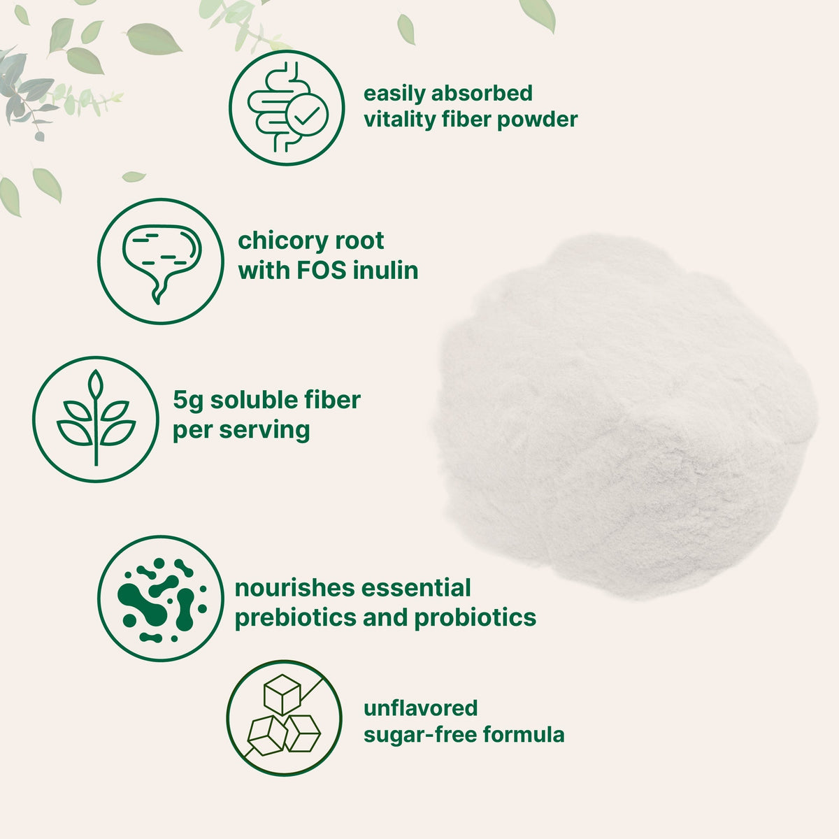 Micro Ingredients Vitality Fiber Supplement, 1lb Powder
