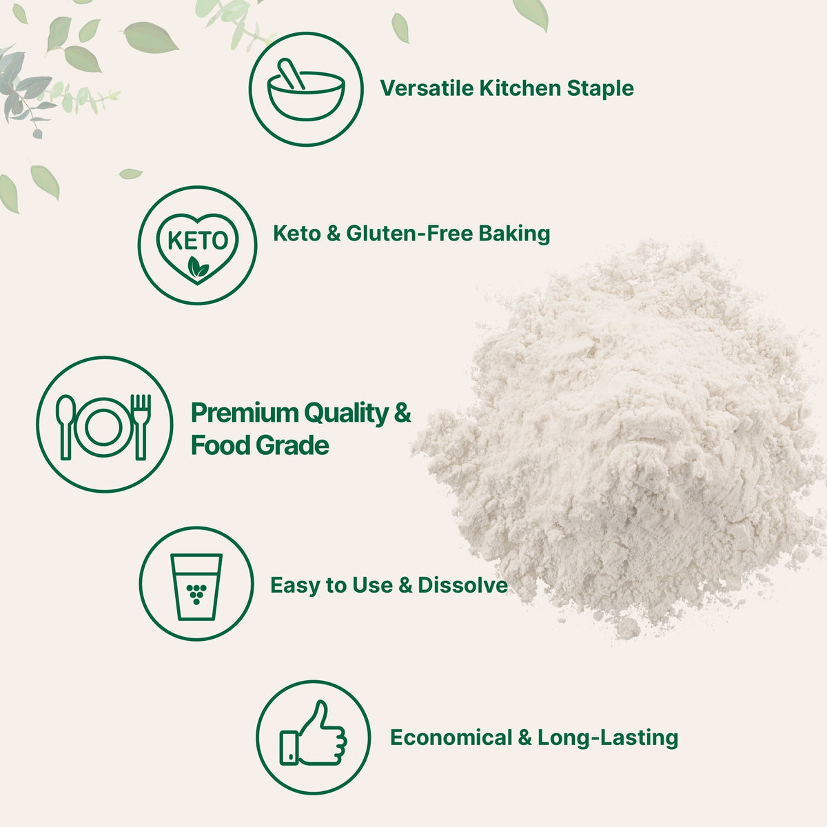 Micro Ingredients Xanthan Gum Powder, 2lb