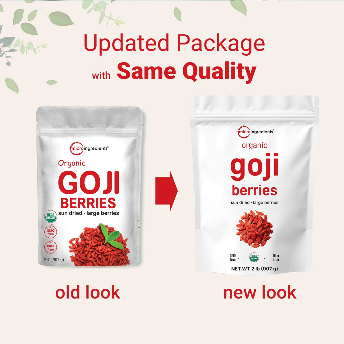 Micro Ingredients Organic Goji Berries 32 Ounce
