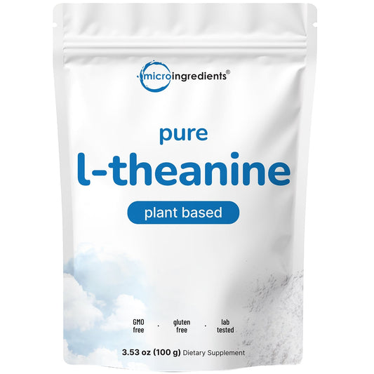 Micro Ingredients L-Theanine Powder, 100g