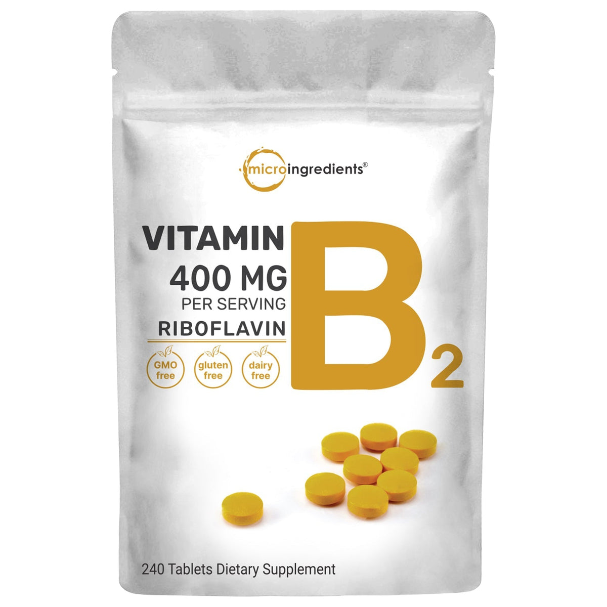 Micro Ingredients Vitamin B2 Riboflavine Tablets