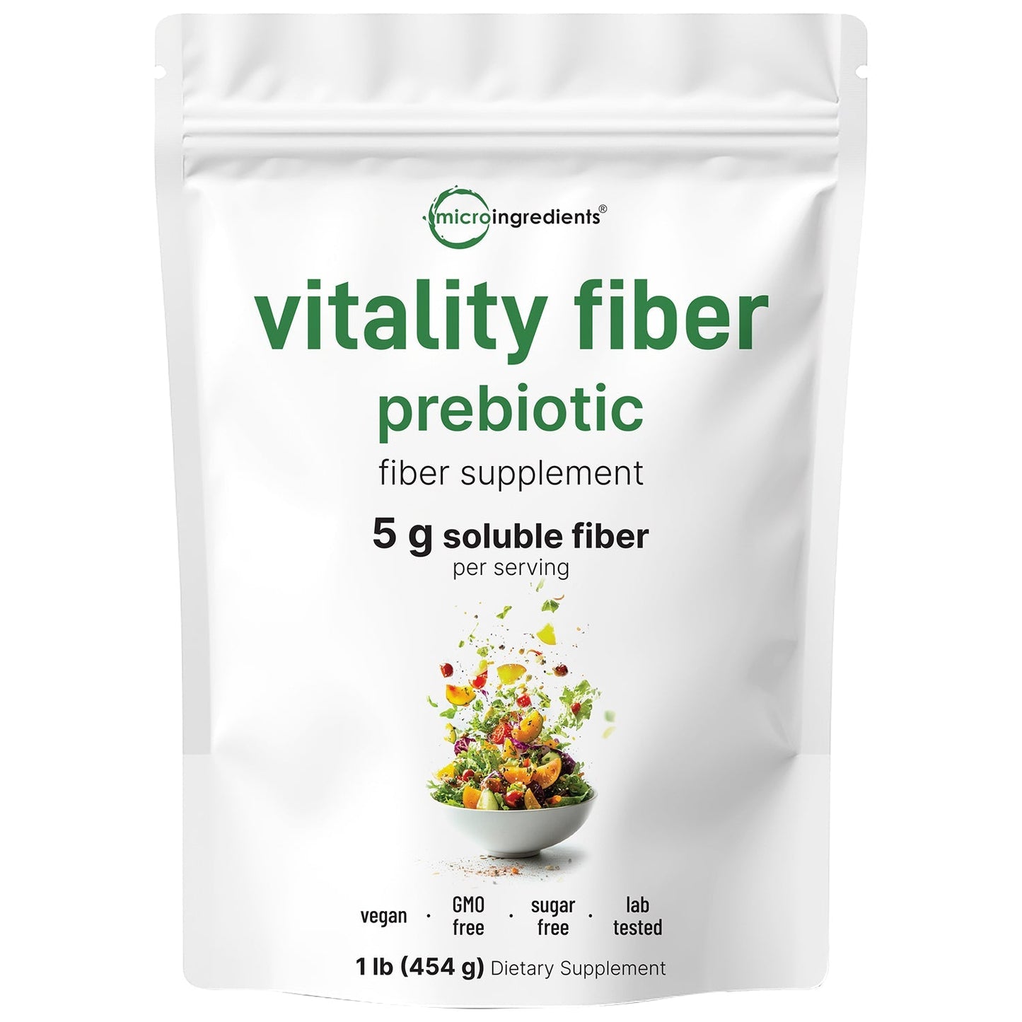 Micro Ingredients Vitality Fiber Supplement, 1lb Powder