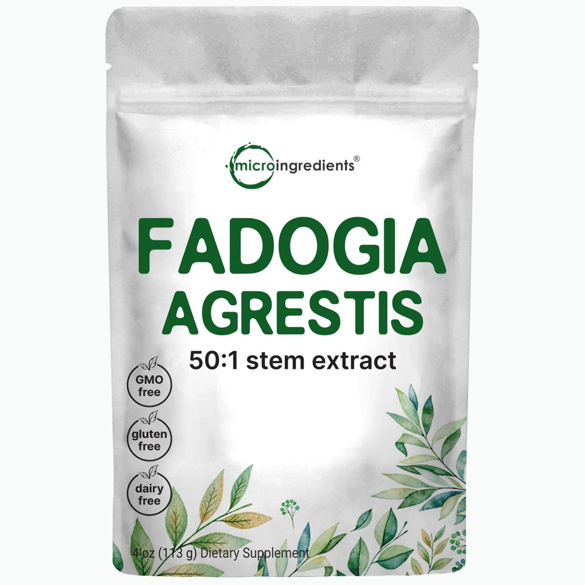 Micro Ingredients Fadogia Agrestis 50:1 Stem Extract Powder, 4oz